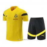 Chandal del Borussia Dortmund 2022-2023 Manga Corta Amarillo - Pantalon Corto