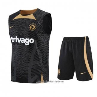 Chandal del Chelsea 2022 2023 Sin Mangas Negro