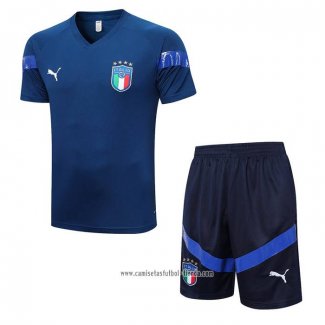 Chandal del Italia 2022 2023 Manga Corta Azul - Pantalon Corto