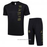 Chandal del Paris Saint-Germain Jordan 2023 2024 Manga Corta Negro - Pantalon Corto