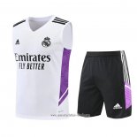 Chandal del Real Madrid 2022 2023 Sin Mangas Blanco