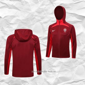 Chaqueta con Capucha del Portugal 2023 2024 Rojo