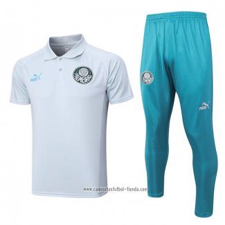 Conjunto Polo del Palmeiras 2023 2024 Gris