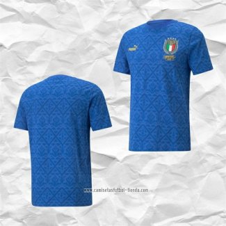 Camiseta Italia European Champions 2020 Azul Tailandia