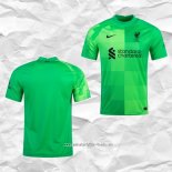 Camiseta Liverpool Portero 2021 2022 Verde
