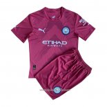 Camiseta Manchester City Portero 2022 2023 Nino Rojo