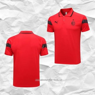 Camiseta Polo del AC Milan 2023 2024 Rojo