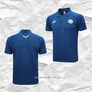 Camiseta Polo del Manchester City 2023 2024 Azul