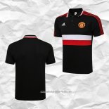 Camiseta Polo del Manchester United 2021 2022 Negro
