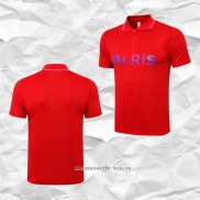 Camiseta Polo del Paris Saint-Germain 2021 2022 Rojo
