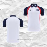 Camiseta Polo del Paris Saint-Germain Jordan 2022 2023 Blanco