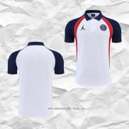Camiseta Polo del Paris Saint-Germain Jordan 2022 2023 Blanco