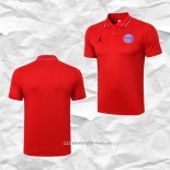 Camiseta Polo del Paris Saint-Germain Jordan 2021 2022 Rojo