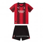 Camiseta Primera AC Milan 2023 2024 Nino