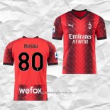 Camiseta Primera AC Milan Jugador Musah 2023 2024