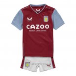 Camiseta Primera Aston Villa 2022 2023 Nino