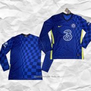 Camiseta Primera Chelsea 2021 2022 Manga Larga