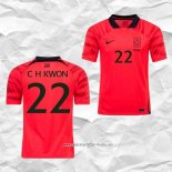 Camiseta Primera Corea del Sur Jugador Chang-Hun Kwon 2022