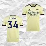 Camiseta Segunda Arsenal Jugador Xhaka 2021 2022