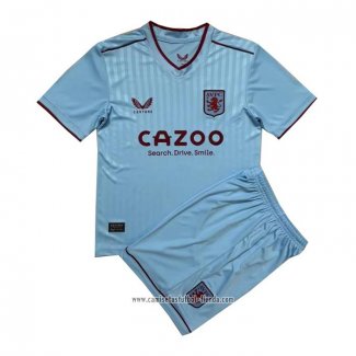 Camiseta Segunda Aston Villa 2022 2023 Nino