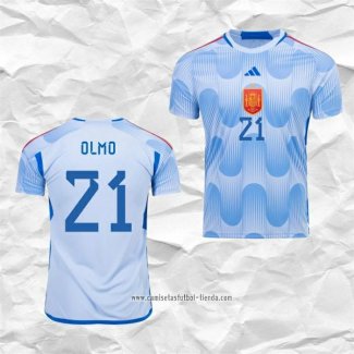 Camiseta Segunda Espana Jugador Olmo 2022