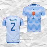 Camiseta Segunda Espana Jugador Williams 2022