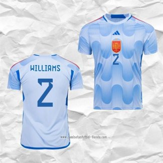 Camiseta Segunda Espana Jugador Williams 2022