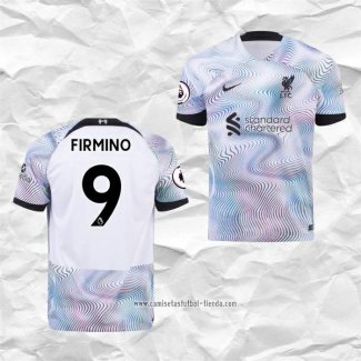 Camiseta Segunda Liverpool Jugador Firmino 2022 2023