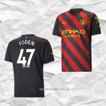 Camiseta Segunda Manchester City Jugador Foden 2022 2023