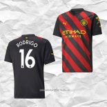 Camiseta Segunda Manchester City Jugador Rodrigo 2022 2023