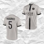 Camiseta Segunda Paris Saint-Germain Jugador Marquinhos 2022 2023