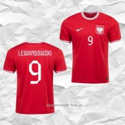 Camiseta Segunda Polonia Jugador Lewandowski 2022