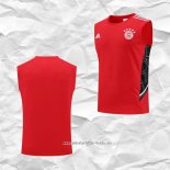 Camiseta de Entrenamiento Bayern Munich 2022 2023 Sin Mangas Rojo