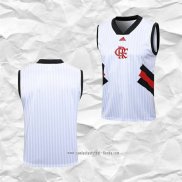 Camiseta de Entrenamiento Flamengo 2023 2024 Sin Mangas Blanco