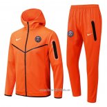 Chandal con Capucha del Paris Saint-Germain 2022 2023 Naranja