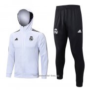 Chandal con Capucha del Real Madrid 2022 2023 Blanco