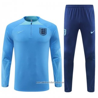 Chandal de Sudadera del Inglaterra 2022 2023 Azul Claro