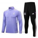 Chandal de Sudadera del Real Madrid 2022 2023 Nino Purpura