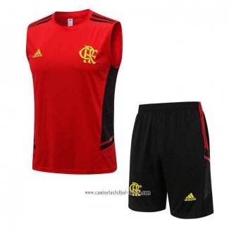 Chandal del Flamengo 2022 2023 Sin Mangas Rojo