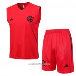 Chandal del Flamengo 2023 2024 Sin Mangas Rojo