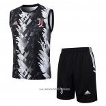 Chandal del Juventus 2023 2024 Sin Mangas Negro y Gris