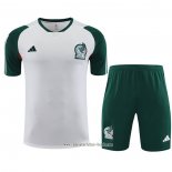 Chandal del Mexico 2023 2024 Manga Corta Blanco - Pantalon Corto