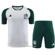 Chandal del Mexico 2023 2024 Manga Corta Blanco - Pantalon Corto