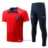 Chandal del Paris Saint-Germain 2022 2023 Manga Corta Rojo