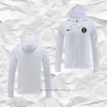 Chaqueta con Capucha del Paris Saint-Germain 2022 2023 Blanco