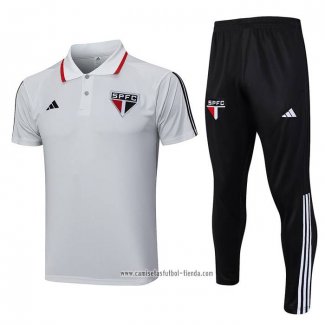 Conjunto Polo del Sao Paulo 2023 2024 Gris