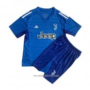 Camiseta Juventus Portero 2023 2024 Nino Azul