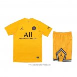 Camiseta Paris Saint-Germain Portero 2021 2022 Nino Amarillo