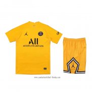 Camiseta Paris Saint-Germain Portero 2021 2022 Nino Amarillo