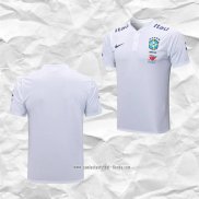 Camiseta Polo del Brasil 2022 2023 Blanco